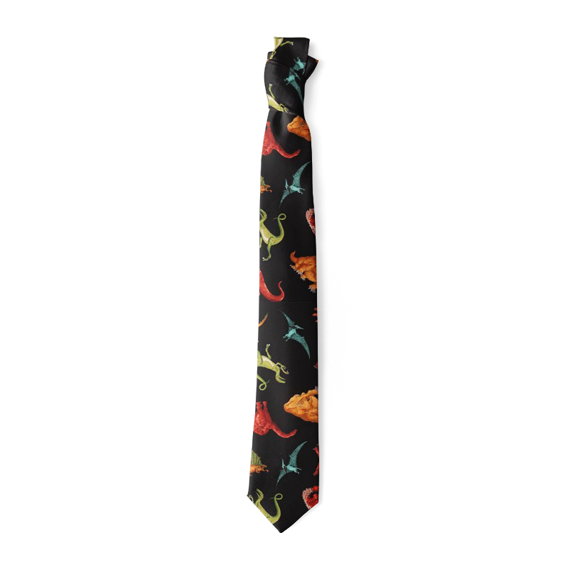 Cartoon Dog Sunflower Print Tie Casual Slim High 8cm Nylon Men Women Necktie Funnny Harajuku Party Dinner Female Men Tie: green