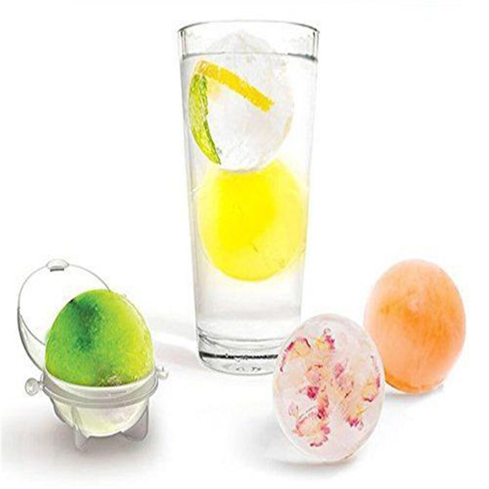 4pcs 3cm Ball Ice Molds DIY Home Bar Party Whiskey Cocktail Use Sphere Round Ball Ice Cube Makers Kitchen Buckle Ice Cream Mould