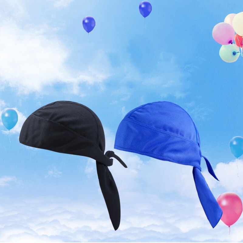 Cycle Bandana Men Pure Cycling Cap Outdoor Head Scarf Quick Dry Headband Summer Men bike cap Riding Bandana Ciclismo Pirate Hat