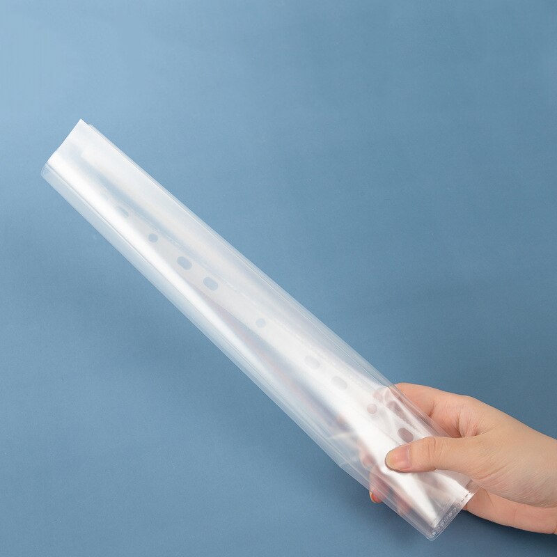 100 / Package A4 Transparent 11-hole File Bag Pp Loose-leaf Bag Loose Leaf Documents Sheet Protectors Transparent Storage Bag