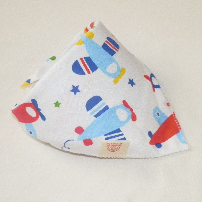 Bomuld baby hagesmæk kærlighed hjerte tørklæde sød ugle børn krave børn drenge piger halsvarmere tørklæder 3pc pr sæt trekant hagesmække: Fly hagesmæk