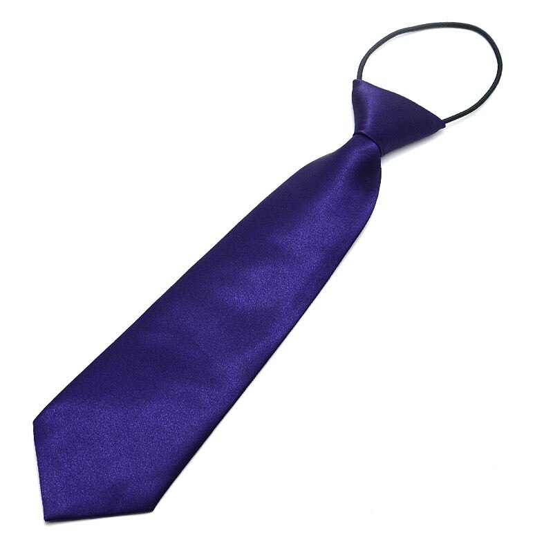 Corbata de niño lazo de bebé, corbatas fáciles para la escuela para niños pequeños: Morado oscuro