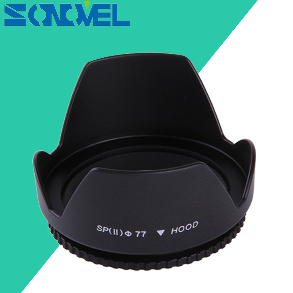 77mm Screw-In Flower Lens Hood For Canon EOS 800D 760D 750D 700D 80D 77D 60Da 70D 7D 6D 7D Mark II 5D4 5Ds com 24-105mm lens