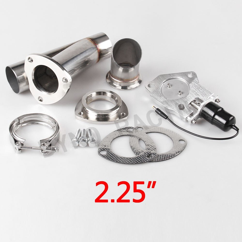 Electric Exhaust Cutout, E-CUT Valve Motor Out 2 inch (51mm) Stainless Steel Electric Exhaust Downpipe Cutout