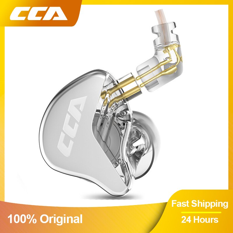 Cca Cra Hoge Frequentie Metalen Bedrade Headset In-Ear Muziek Monitor Hoofdtelefoon Noice Cancelling Sport Oordopjes Oortelefoon Gamer