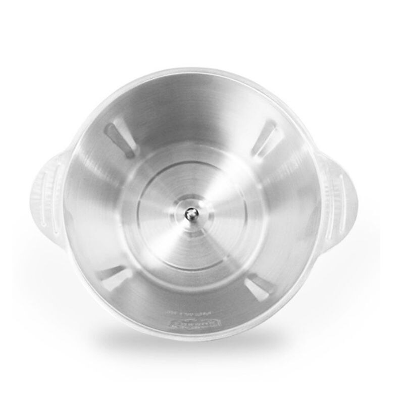 TOPBAThY Fleischwolf Zubehör - Quadratische Füllschale Silber