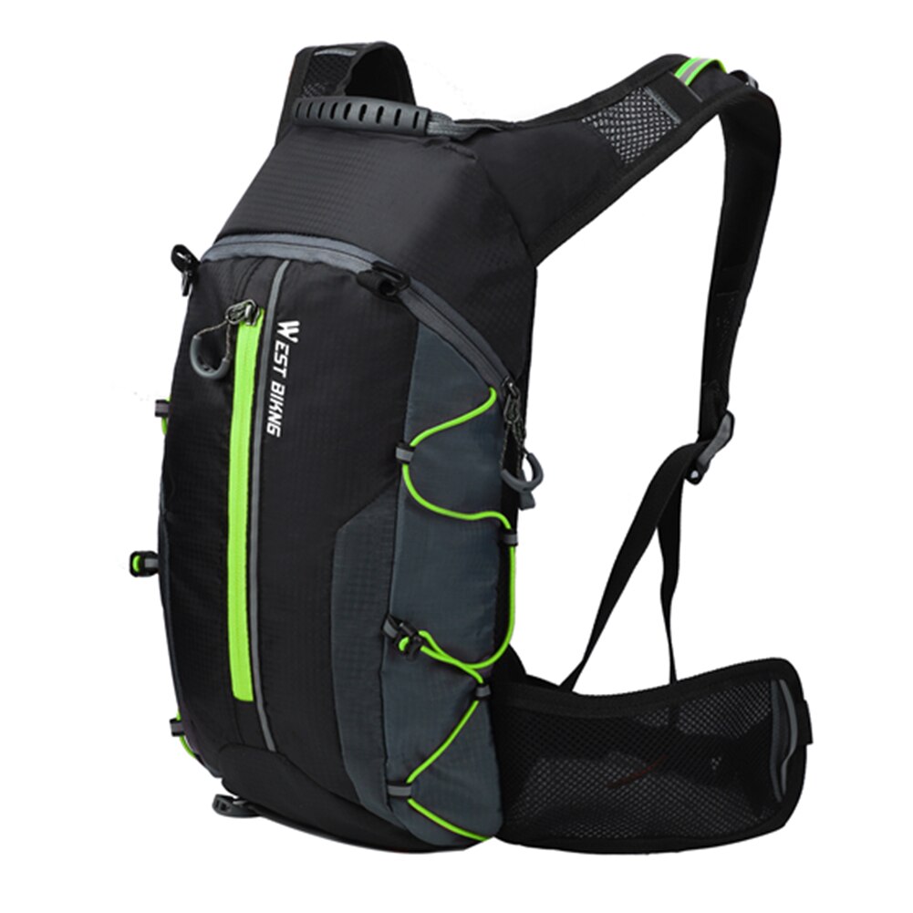 Waterdichte Fietstas Fietsen Bergbeklimmer Rugzak Ademend 10L Ultralight Fiets Water Bag Klimmen Fietsen Hydratatie Rugzak: green
