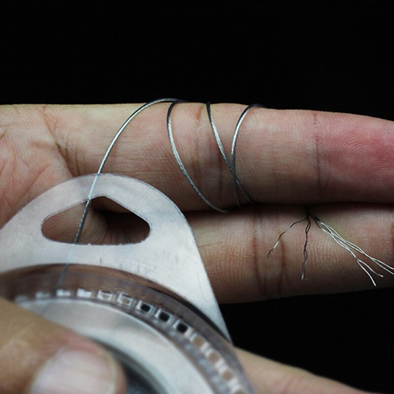 7 tråde belagt flettet rustfrit tråd fiskeri rigging materiale belægning tråd leder belægning jigging tråd bly fiskelinje