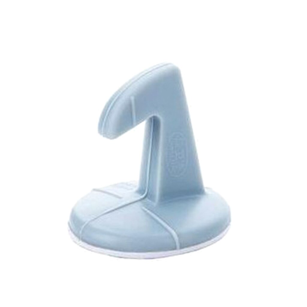 Door Stopper Silicone Door Lock Protective Pad Anti-Collision Stop Door Protector Tope Puerta Suelo Multifunctioal Door Holder: Blue