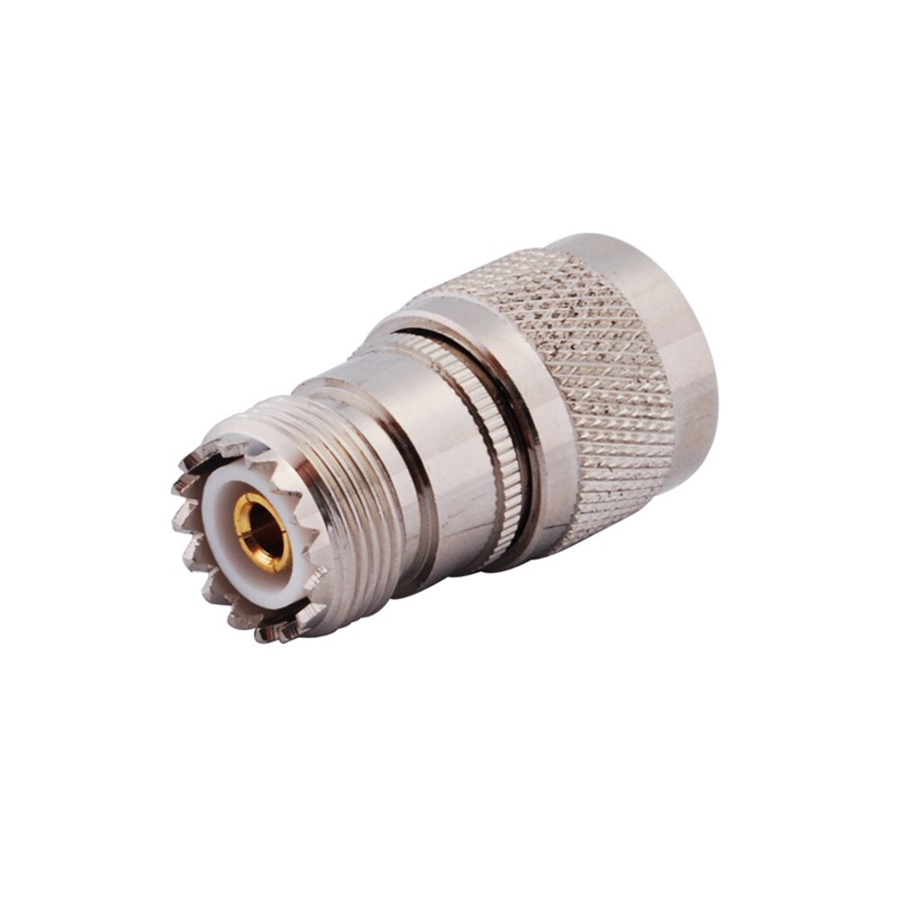 Eightwood UHF Series RF Coaxial Adapter UHF Jack Female to UHF Plug Male Connector Adapter Straight for Ham Radio Antenna 50 Ohm