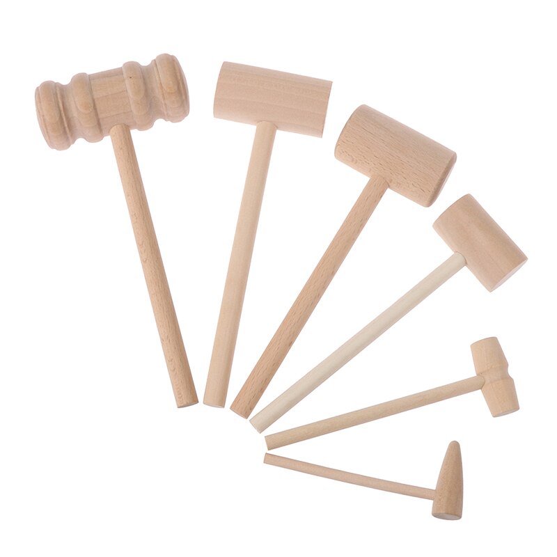 1Pcs Houten Hamer Mallet Carving Tool Lederen Craft Sieraden Maken Hamer Tool
