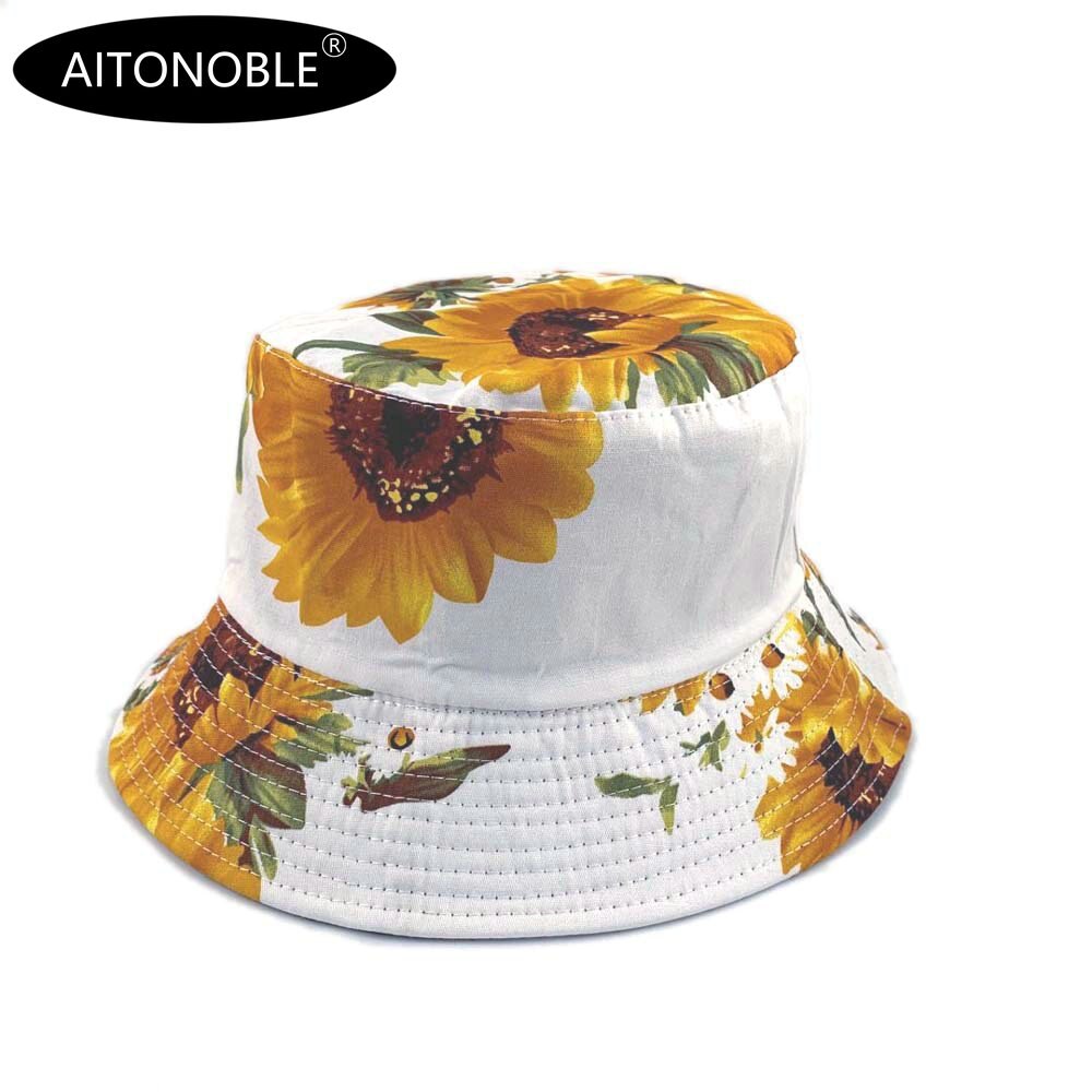 Aitonoble-Sombrero de cubo para niña, sombrero de sol de playa para deportes al aire libre, gorros de playa de viaje, gorras de pescador, gorro de Hip Hop, novedad de: 537-2