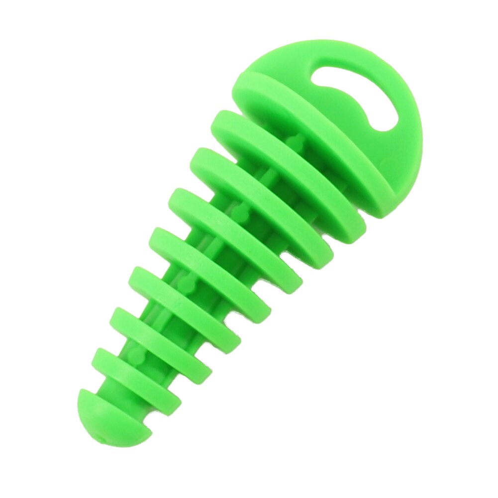 Uitlaatpijp Plug Motorfiets Motocross Uitlaat Rubber Ontluchter Plug Uitlaatdemper Wassen Plug Pijp Protector: green