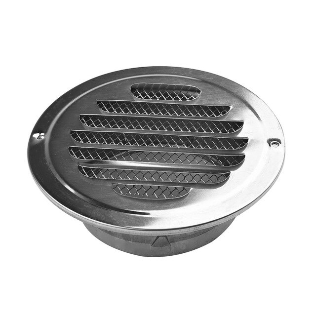 Circle Air Vent Grille 80 100 120 160mm Round Ducting Ventilation Cover Mesh kitchen bath air outlet fresh system round louver: 100mm