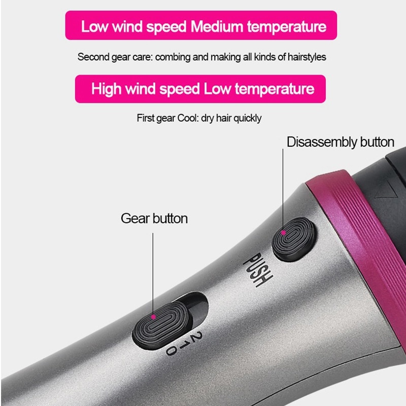 One Step Hair Dryer and Volumizer, 5 IN 1 Hair Straightener Curler Comb Electric Blow Dryer With Comb Roller Styler