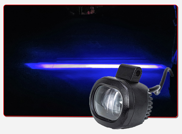 10 ~ 80V colore blu rosso per carrello elevatore luce laser carrello elevatore luce di lavoro LED luce di avvertimento carrello elevatore: Blu