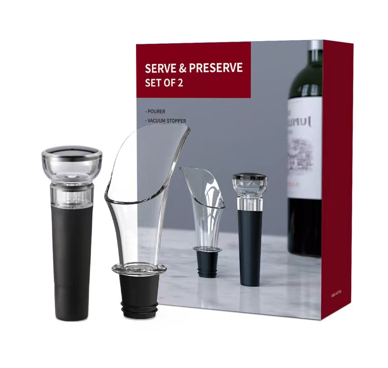 Décanteur de vin rouge magique , verseur avec support de filtre, distributeur d'aérateur d'air rapide pour la maison, ensemble essentiel de Bar à manger