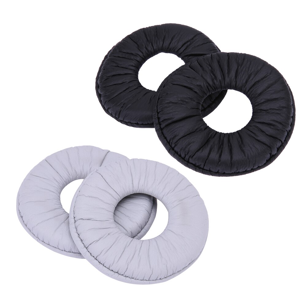 2Pcs 70mm Soft Foam Leather Replacement Ear Pads Cushion For Sony MDR-ZX100 ZX300 V150 V300 Headphones Headset Earpads