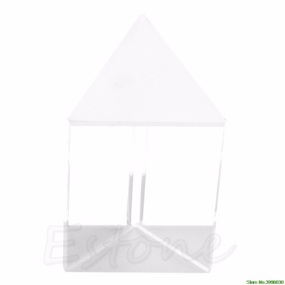 5cm Triangular Prism Teaching Optical Glass Triple Physics Light Spectrum