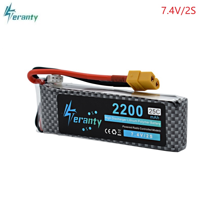 High Power 2S 7,4 v 2200mAh 25-35C LiPo Batterie XT60/T/JST/EC3 Stecker 7,4 v Wiederaufladbare Lipo Batterie Für RC Auto Flugzeug Hubschrauber