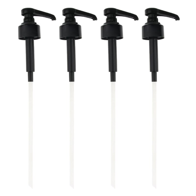 4 stk kaffe 1 liter dispenser sirup pumpe sort væske dispenser til monin sirup 10ml juice flaske dispenser pumpe  w3ja