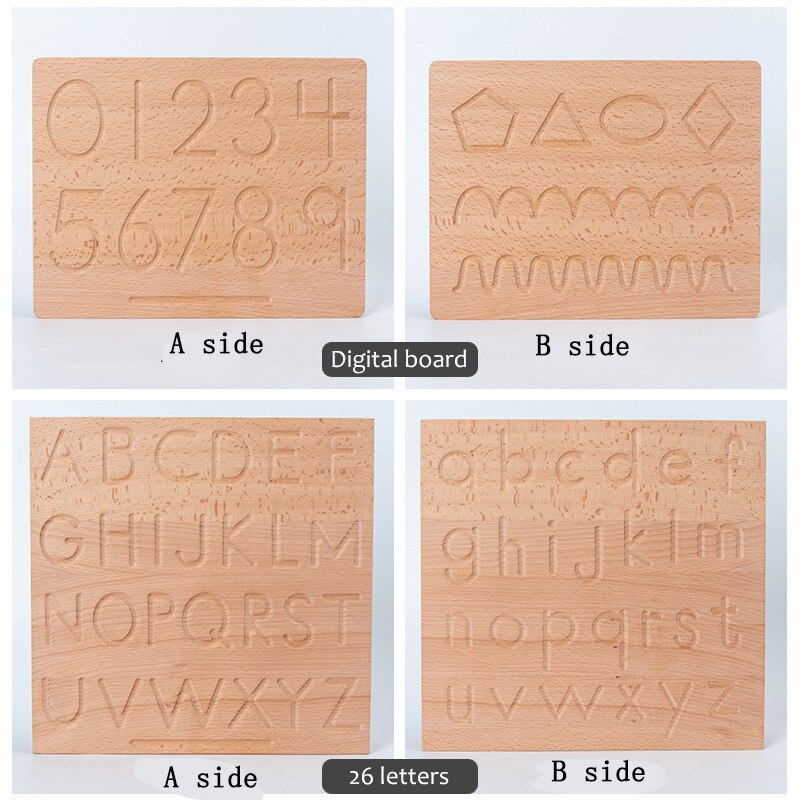 Early education braille board, digital letter writing board, mathematics teaching aids and wooden toys P366