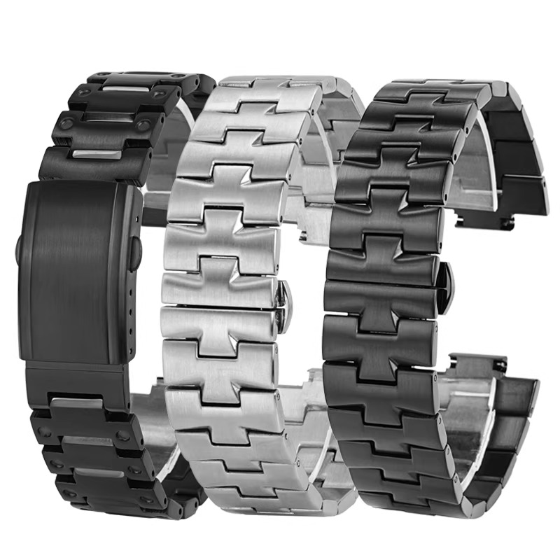 Bracelet en métal et acier inoxydable pour bracelet de montre Casio série Edifice Farm Oak EFB-680 ECB10YD bracelet de montre convexe pour hommes 12mm 14mm