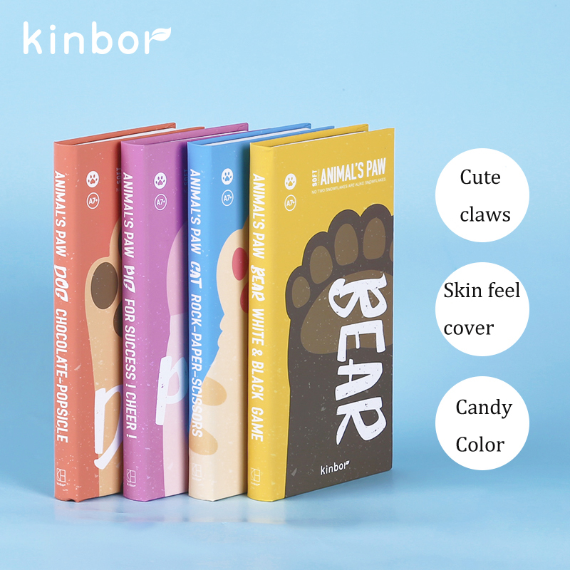 Kinbor A7 Mini Pocket Notebook Kawaii Cute Claws Agenda 2022 Weekly Planner Notepad Portable Schedule Diary Writing Notebooks