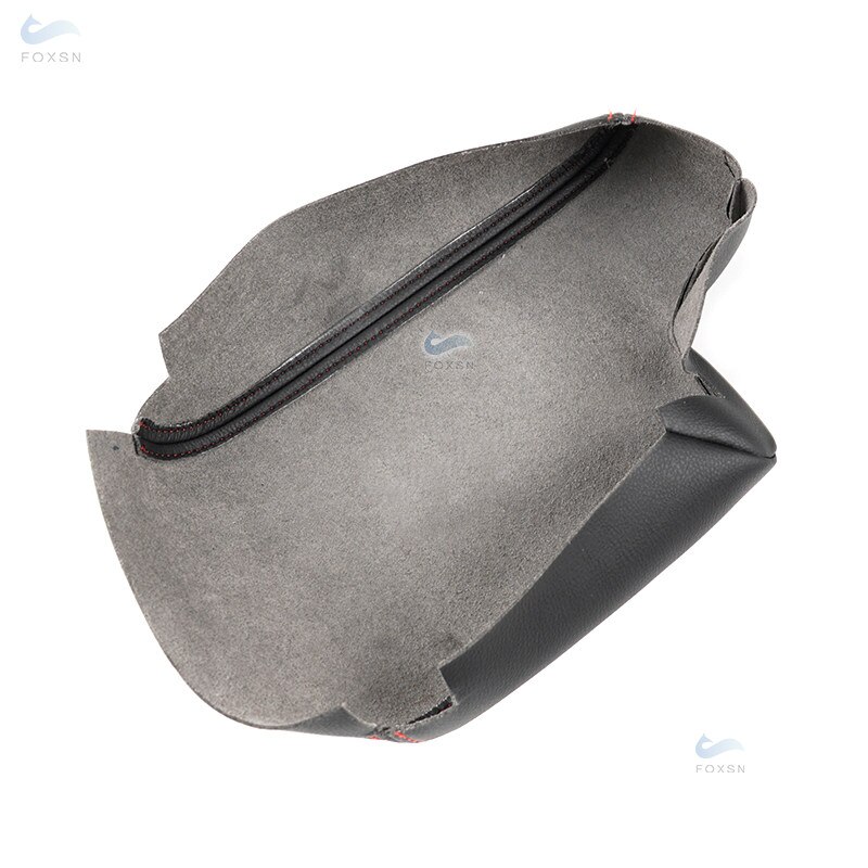 For BMW 3 Series E46 1998- 2005 Microfiber Leather Interior Center Console Lid Armrest Box Cover Protective Trim Black-gray line