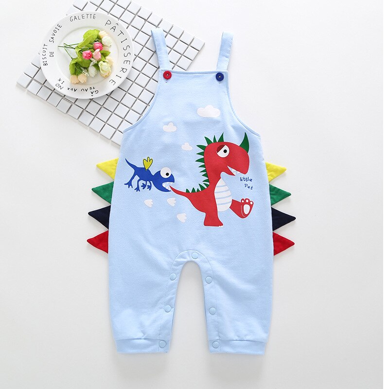 Salopette en coton pour enfants | 3 couleurs, cool, garçon, fille, dinosaure bonne