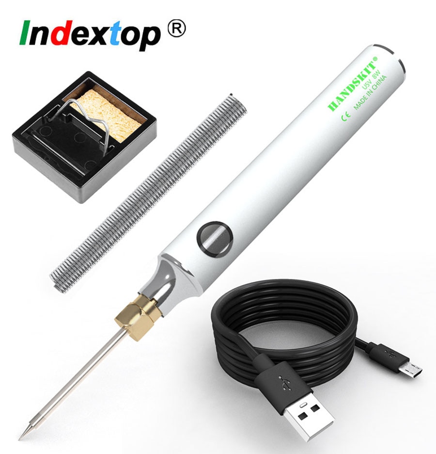 USB Soldering Iron Electric Soldering Iron 8W 5V Tin Soldering Iron with regulator wired Kit soldering stand