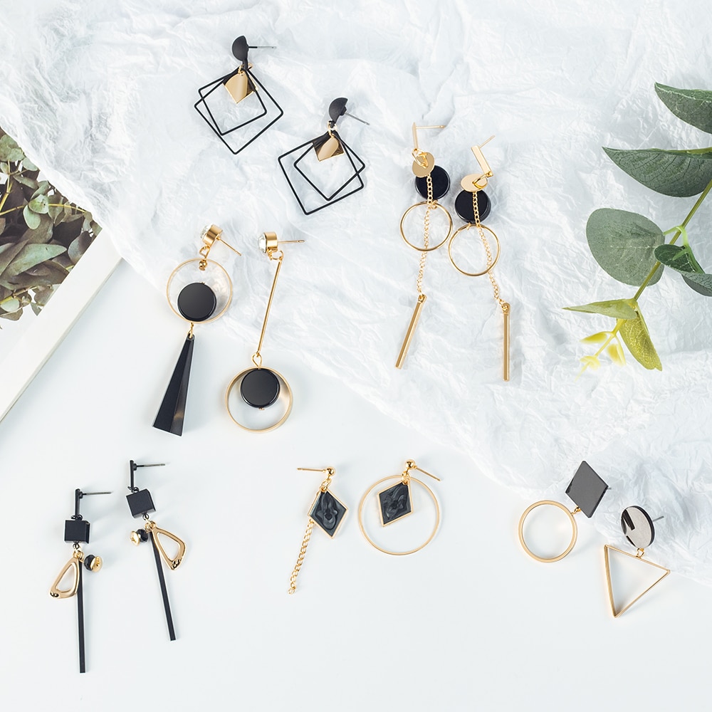 X & P Ronde Dangle Koreaanse Oorbellen Voor Vrouwen Geometrische Ronde Hart Gouden Oorbel Bruiloft Oorbellen sieraden