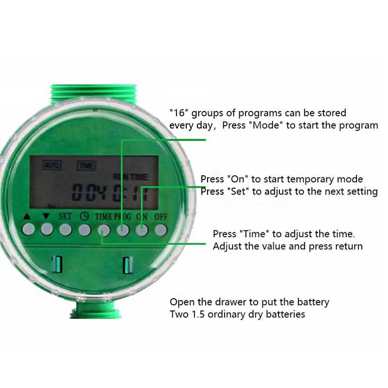 Automatic Irrigation Controller Garden Sprinkler Faucet Valve Smart Watering Machine Agricultural Gardening Tools No Battery