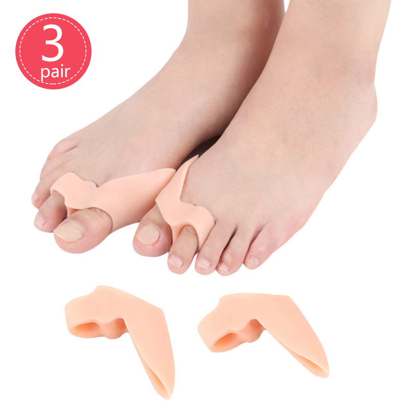 Corrector ortopédico para juanetes, separador de dedos del pie, almohadilla de corrección, herramienta para el cuidado del antepié, 1-4 pares: 3Pair G113