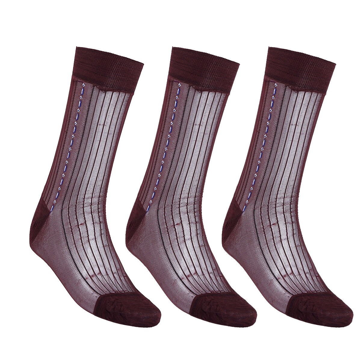 3 Pairs Men's Socks Ultra Thin Silk Socks Breathable Men Casual Summer Jacquard Sheer Silk Socks Mens Business Dress Suit Socks