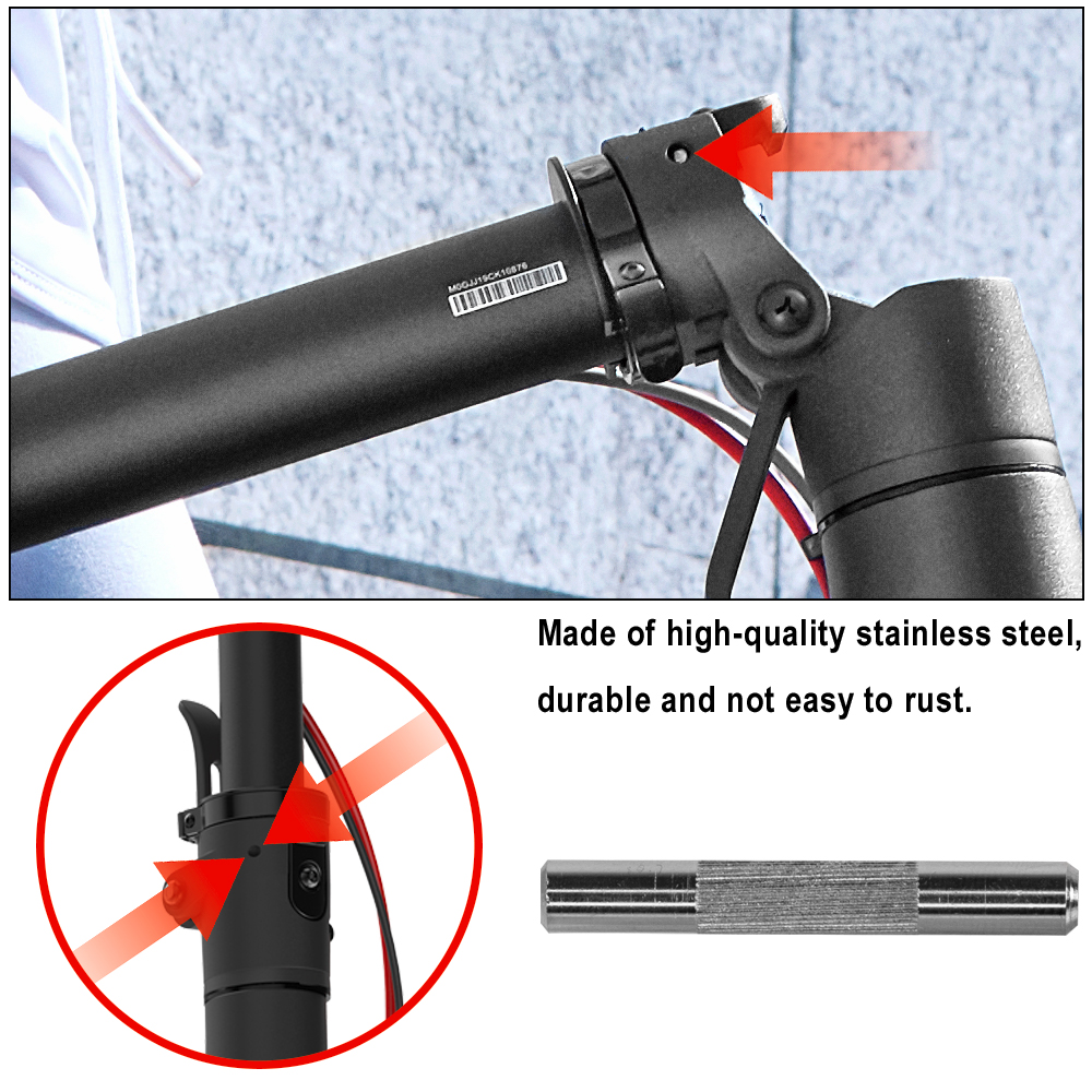 Goupille de crochet de Scooter électrique à boucle pliante, pour Xiaomi M365 PRO PRO 2, réparation de boulons de charnière, serrure en acier trempé, outil de vis à boulon fixe