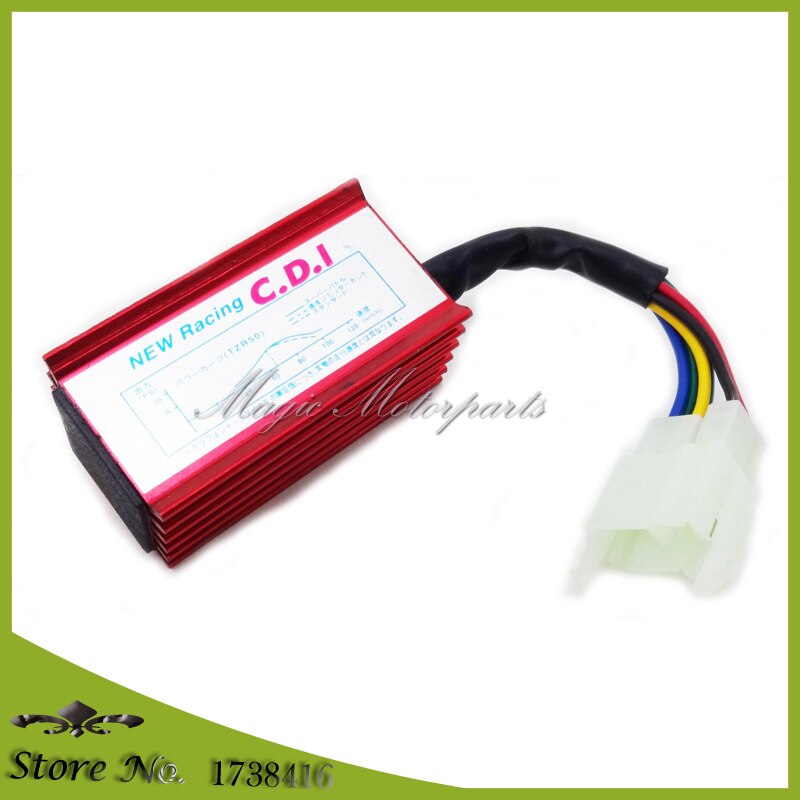 Aluminium 6 pin ac cdi racing cdi box firkantet til 150cc 200cc 250cc roketa kazuma sunl atv quad elektrisk