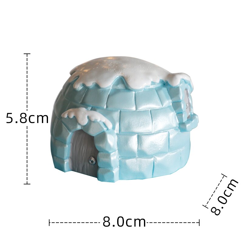 Polar Bear Theme Cake Topper for Home Happy Birthday Merry Ice and Snow Party Ornaments Dessert Baking Decorations Supplies: 3