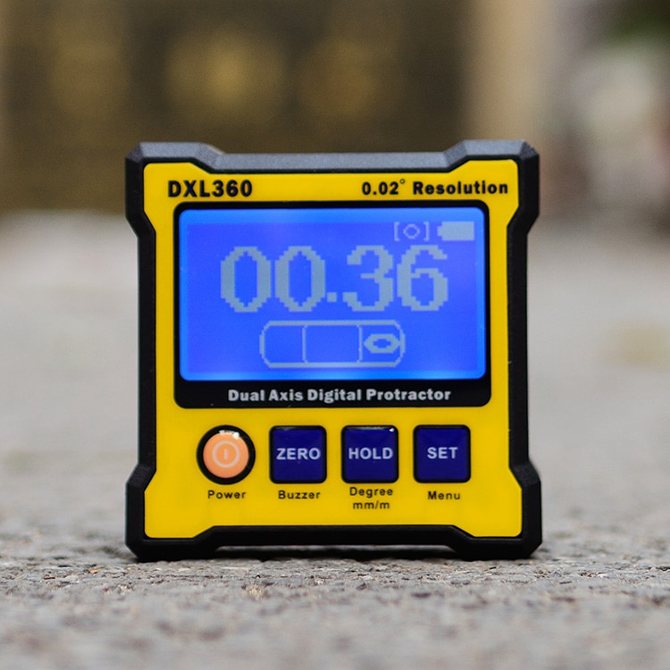 DXL360 Dual Axis Digitale Hoekmeter Met 5 Side Magnetische Base Hoge Precisie Dual-Assige Digitale Display Niveau gauge