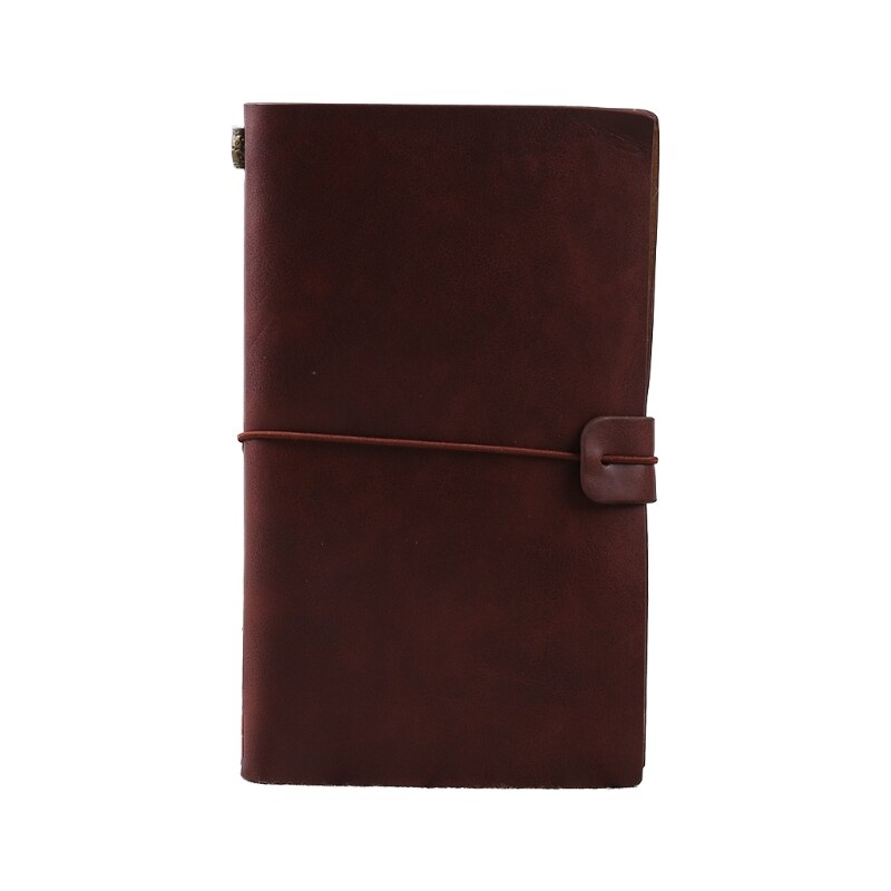 Travel Handcrafted Diary Notebook Engraved Leather Journal Message Note P9YA