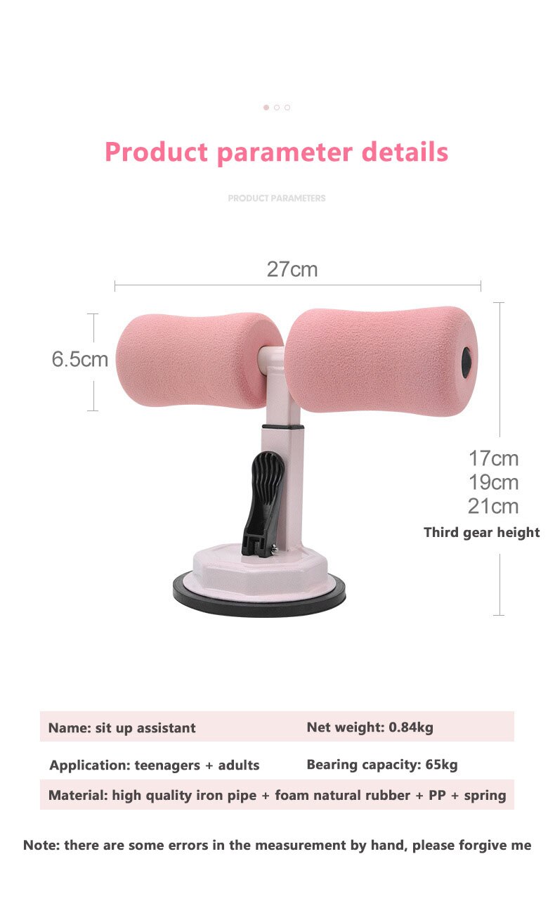 Sit-up aid Cushion Sit Up Stand Bars Abdominal Core Strength Muscle Training Home Gym Belly-Rolling Waist-Lifting Equipment
