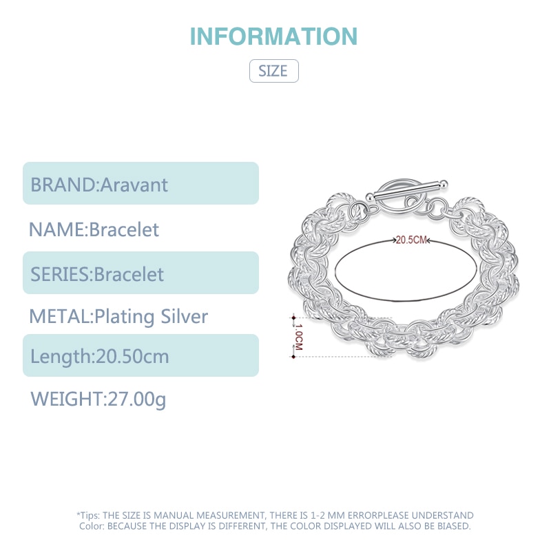 Vrouwen Armband Zilver Eenvoudige Ronde Cirkel Kettingen Armbanden Voor Vrouwen Verjaardagsfeestje Zilver 925 Sieraden