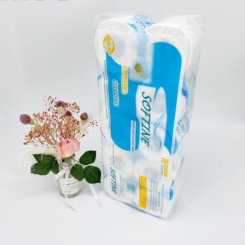 Softine sanitary tissues cross-border e-commerce paper roll paper small grams of heavy tissue tissue for export