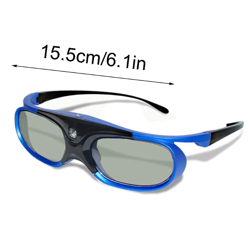 3D Glasses Active Shutter Rechargeable Eyewear for DLP-Link Optama Projectors