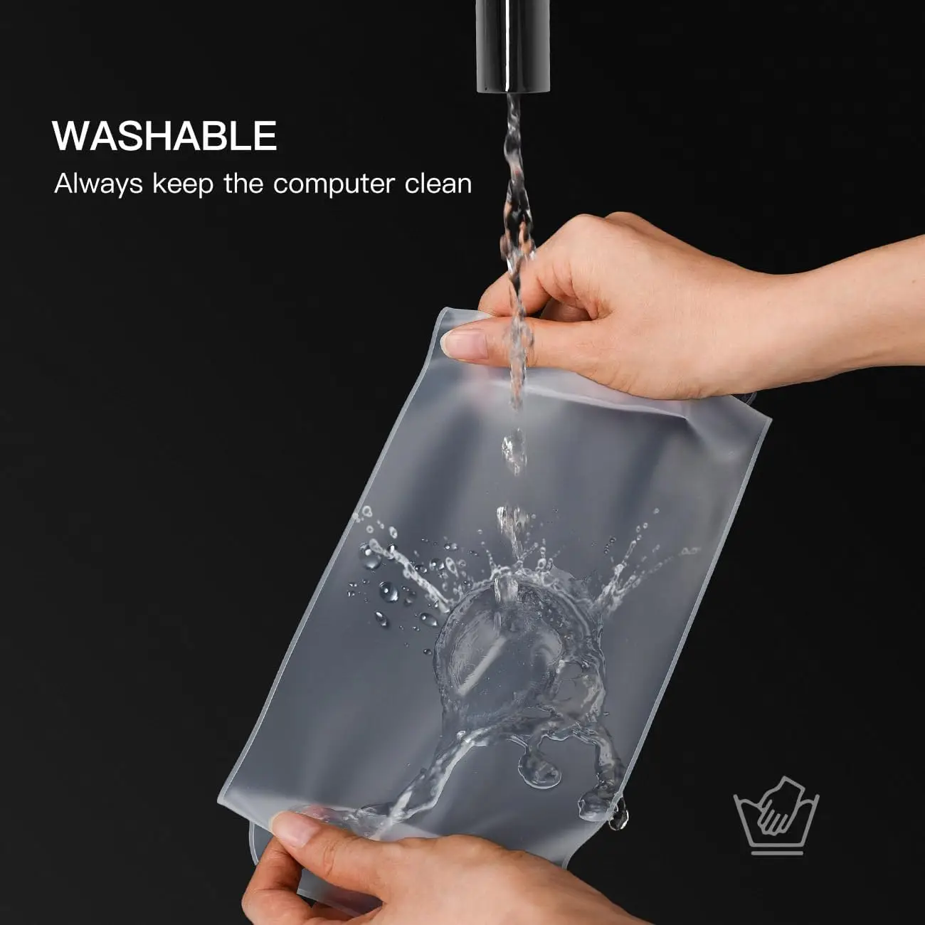Funda Universal para teclado portátil, Protector de teclado ultrafino de silicona resistente al agua, transparente, 12 "-17,3" Universal
