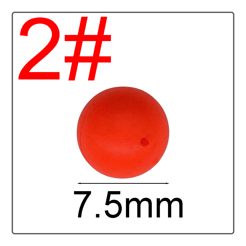 1 # -10 # Boule flottante EPS, boule en mousse, haricots accrocheurs, boule flottante modifiée, bouée sphérique, équipement de pêche, couleurs vives: YELLOW