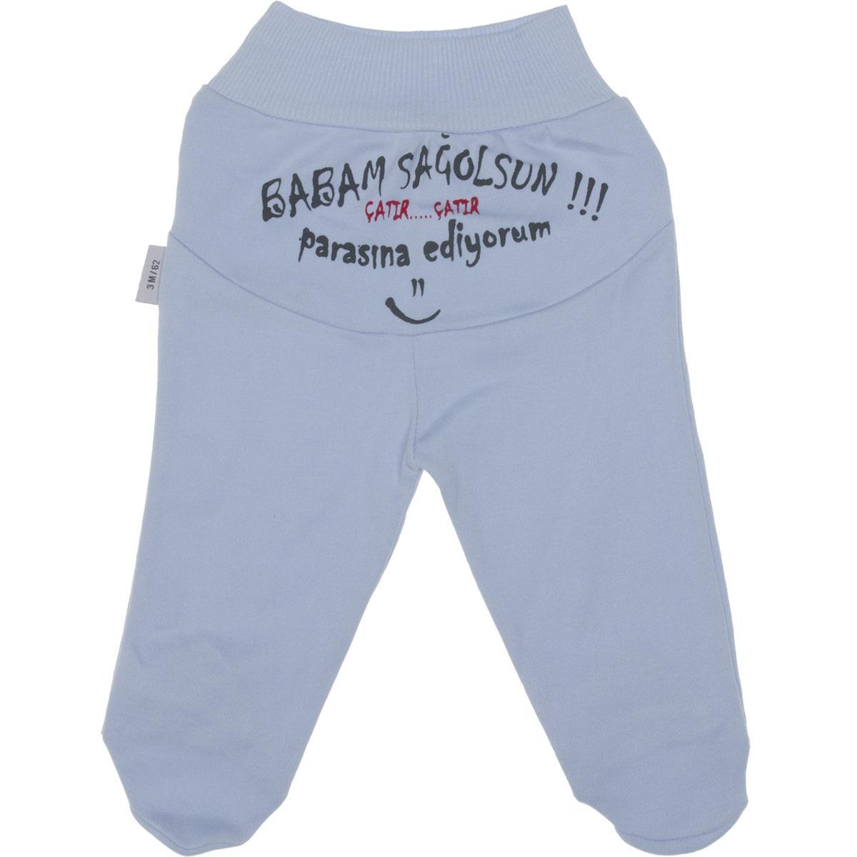 Mijn Vader Sağolsun Baby Tek Onderkant Blauw