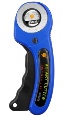 45Mm Patchwork Roller Wiel Mes Snijmes Leer Papier Stof Ambachtelijke Stoffen Roterende Snijder Diy Naaien Accessoires: Licht Geel