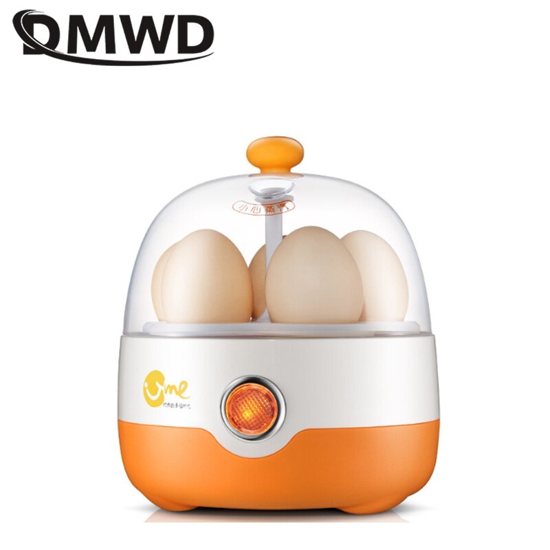 DMWD Multifunctional Mini Electric Egg Cooker Boiler Breakfast Maker Food Heating Steamer For 1 People Automatic Power Off 220V