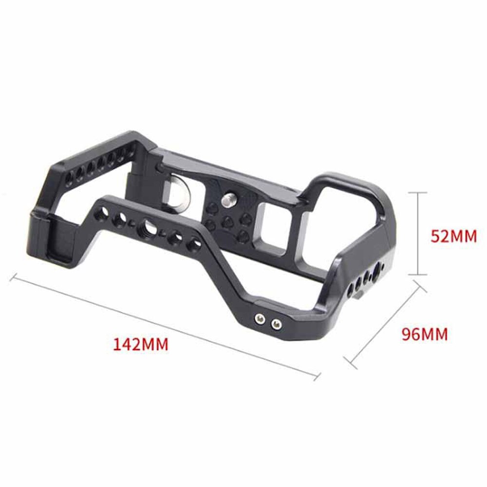Jintu Metalen Camera Cage Rig Handvat Grip W/Koud Schoen Mount 1/4 3/8in Schroef Gaten Voor Sony nex A7C Mirrorless Camera Accessoires